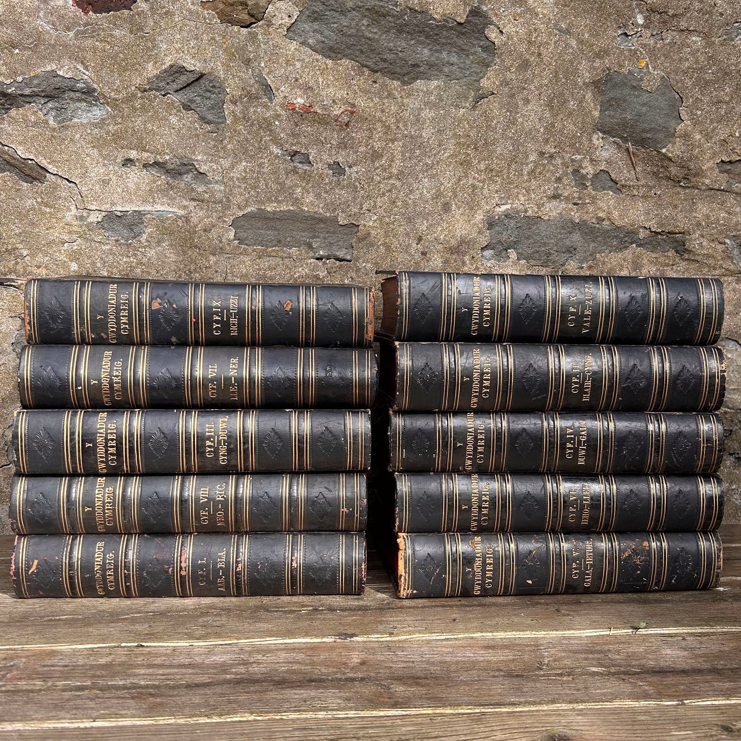 Gwyddoniadur Cymreig - Welsh Encyclopedia - Full Collection I-X - 1858 (Preloved Auction)