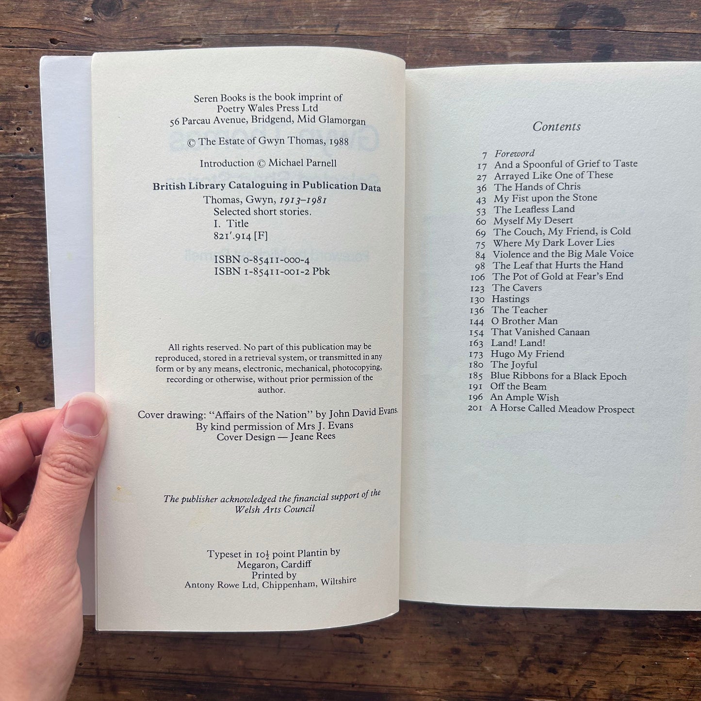 Gwyn Thomas Selected Short Stories - 1988 (Preloved)