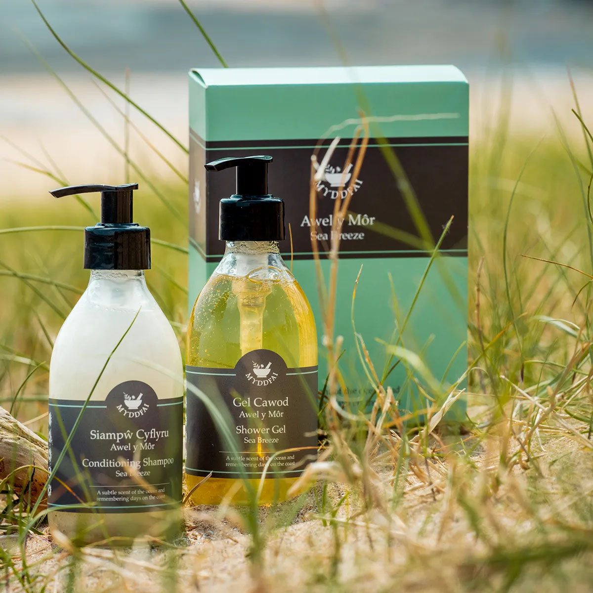 Set Gift Hair &amp; Body - Myddfai - Awel y Môr / Sea Breeze
