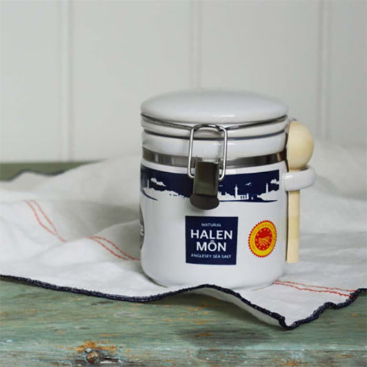 Halen Môn Salt - Large Canister / Clamp Top Jar - Sea Salt 100g