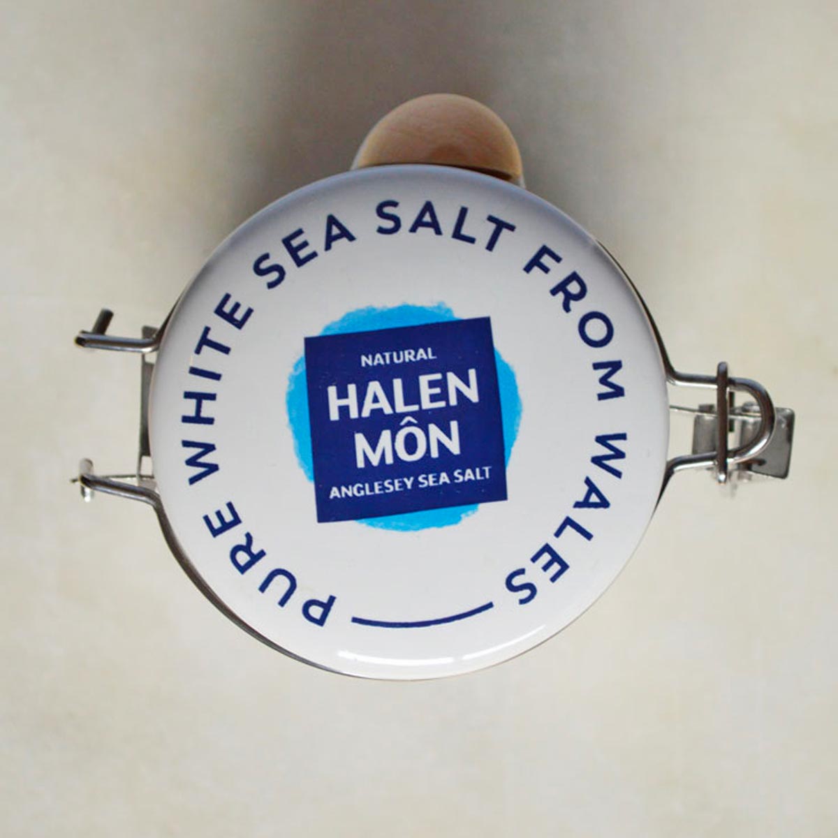 Halen Môn Salt - Large Watercolour Canister - Sea Salt 100g