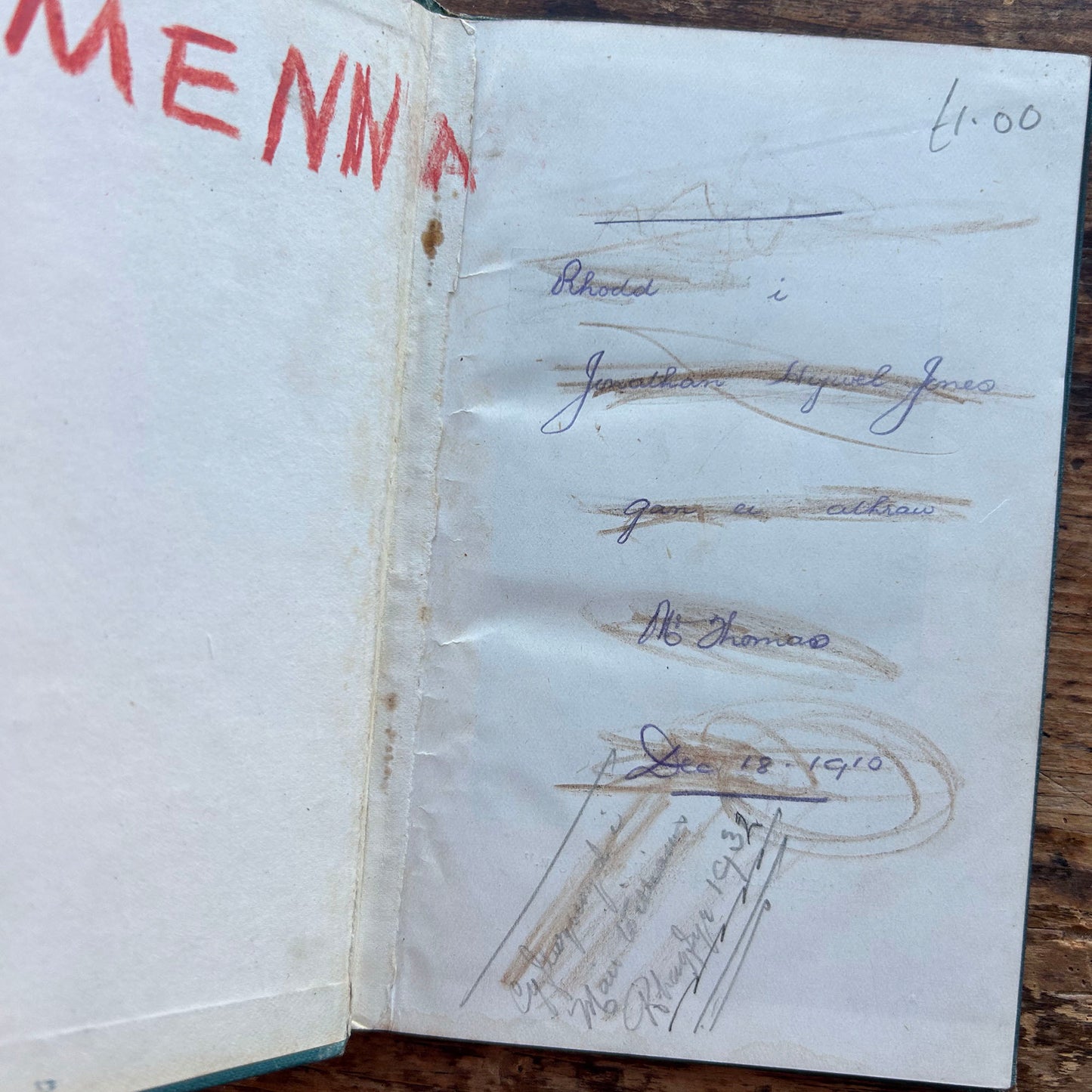 Hanes Harri Puw - Gwneyd y peth sydd yn ei le - 1910 (Preloved)