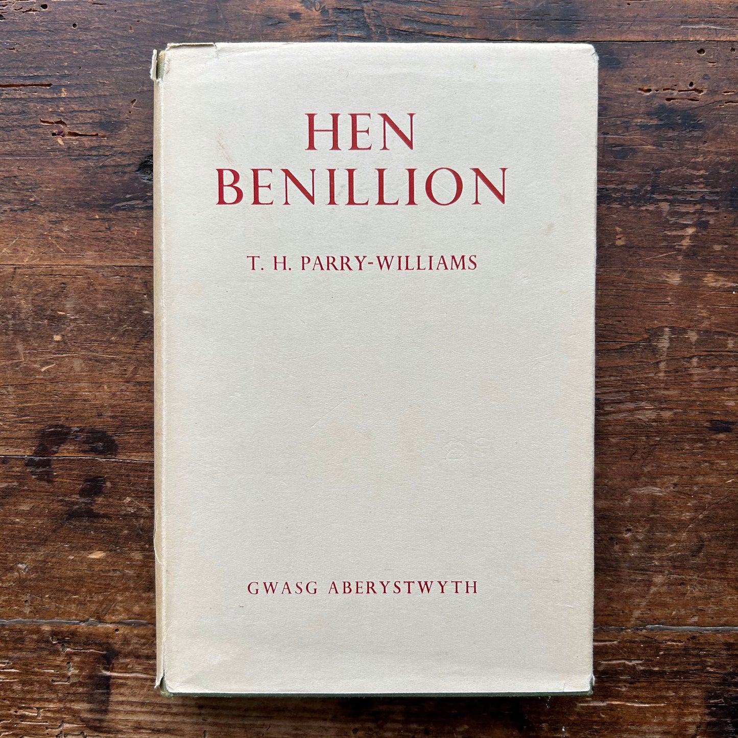 Hen Benillion - T.H. Parry Williams - Welsh Verses 1965 (Preloved)