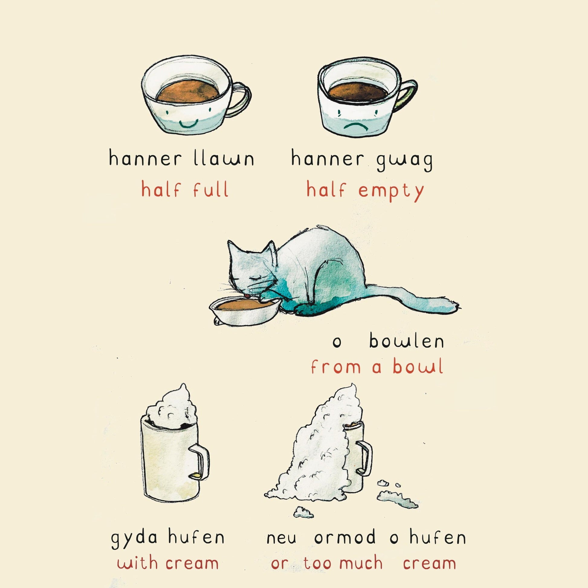 31 Ways to HOFFI COFFI: Learning Welsh with 31 strange coffee habits - SIGNED!