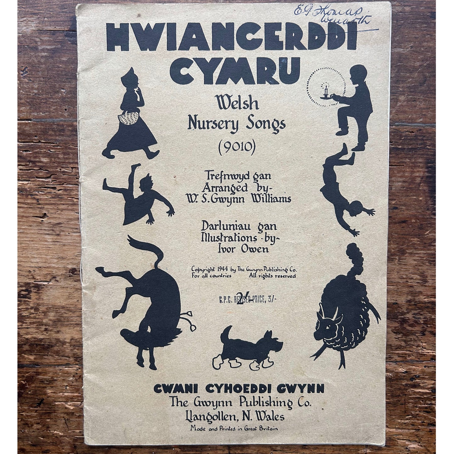 Hwiangerddi Cymru / Welsh Nursery Songs - 1944 (Preloved)