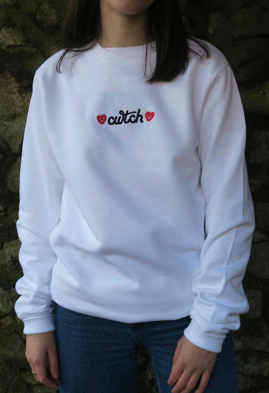 Sweatshirt - Cwtch - White