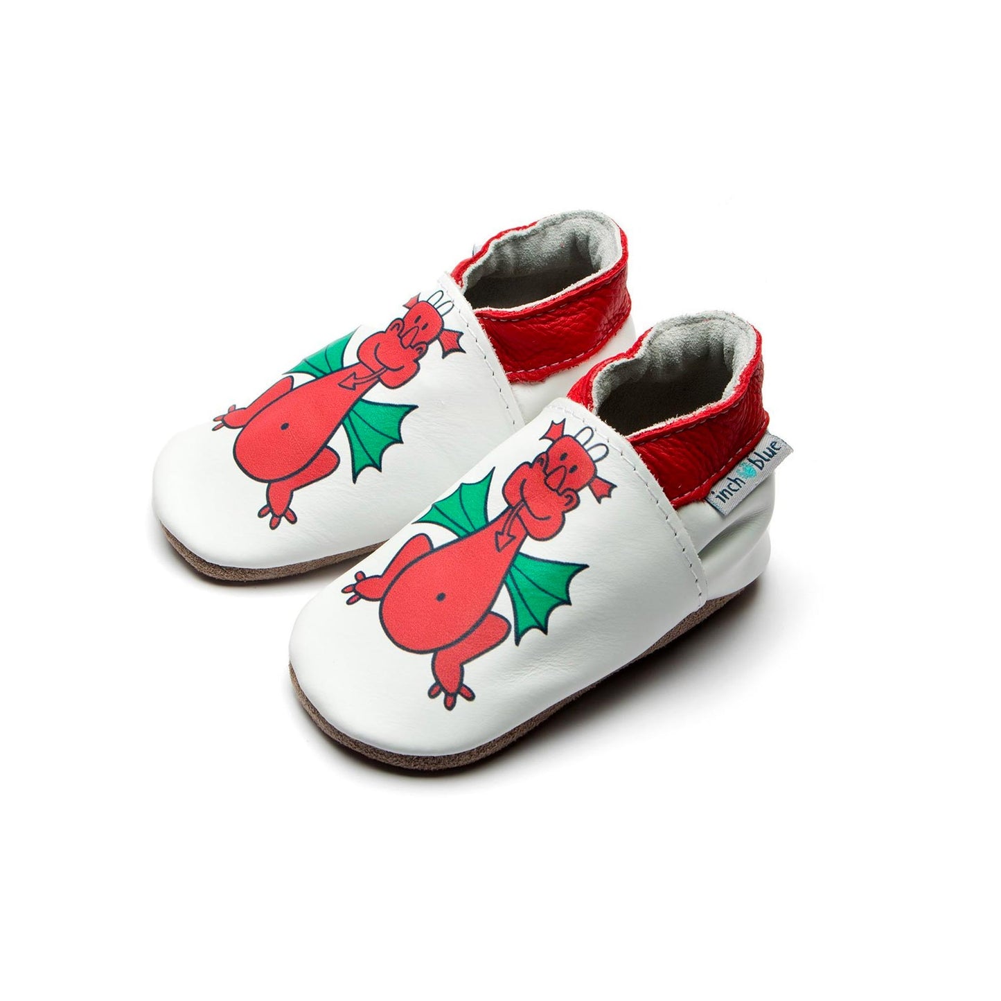 Baby / Childrens Shoes - Leather - Welsh Dragon
