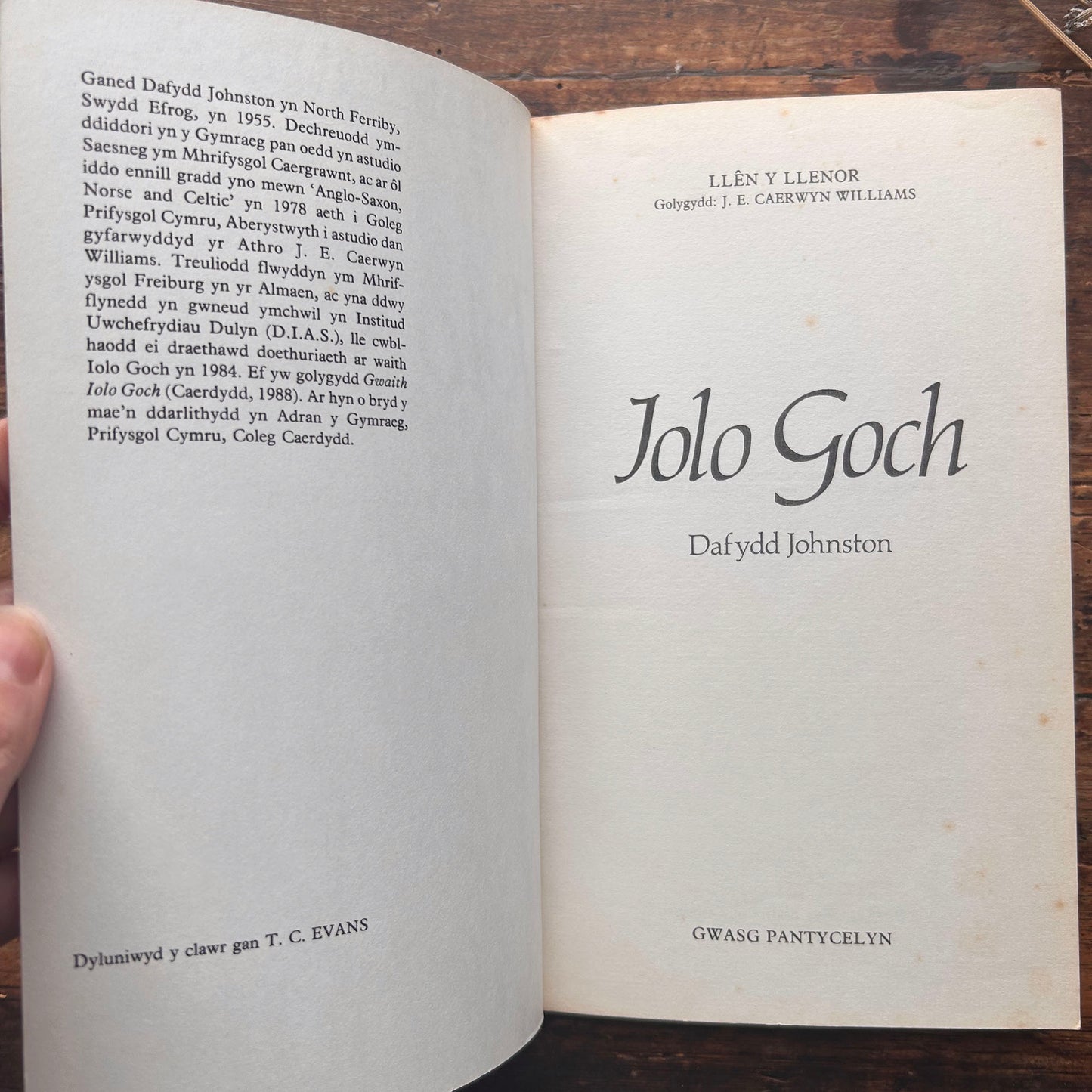Nedw - E. Tegla Davies - Byrddau Glas - 1922 (Wedi'i ail-law)