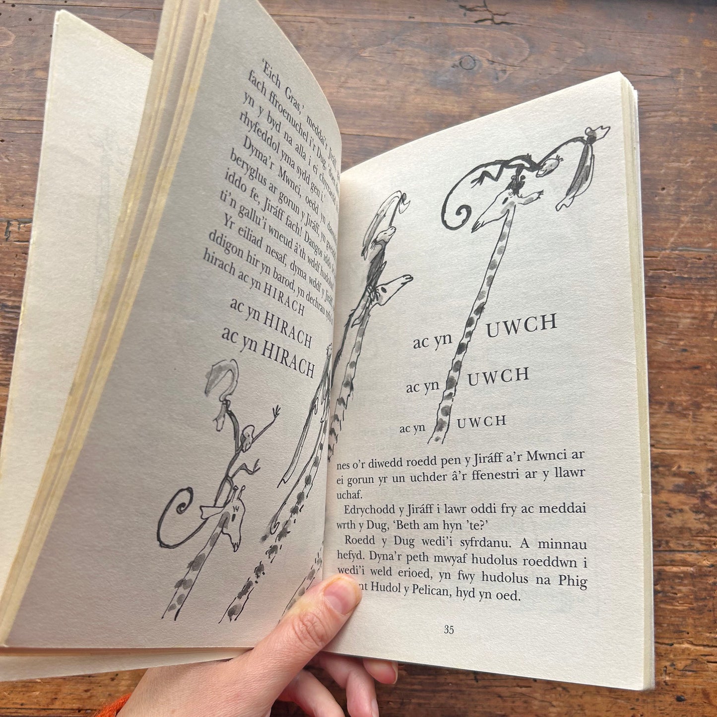 Jiraff, A'r Pelican a Fi - Roald Dahl (Preloved)