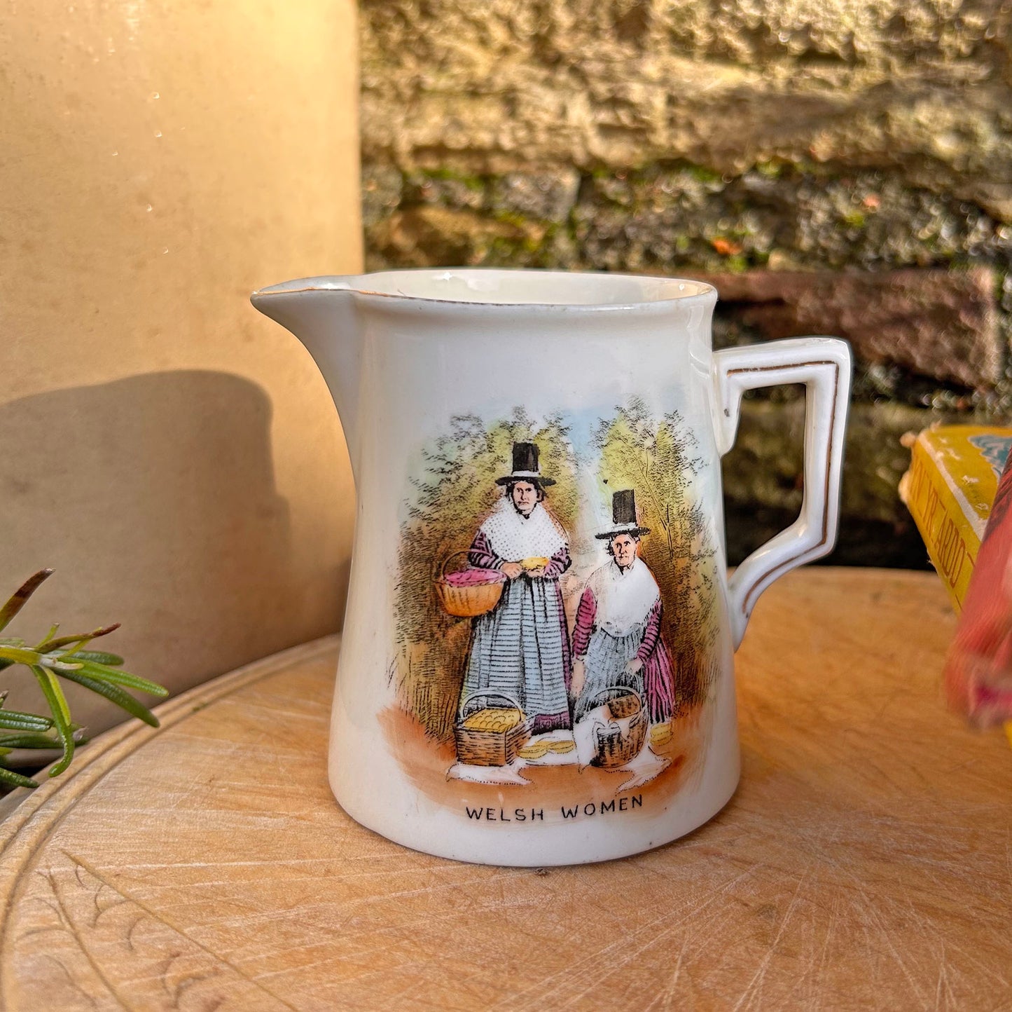 Jug - Welsh Costumes - Welsh Women - Antique Souvenir (Preloved)