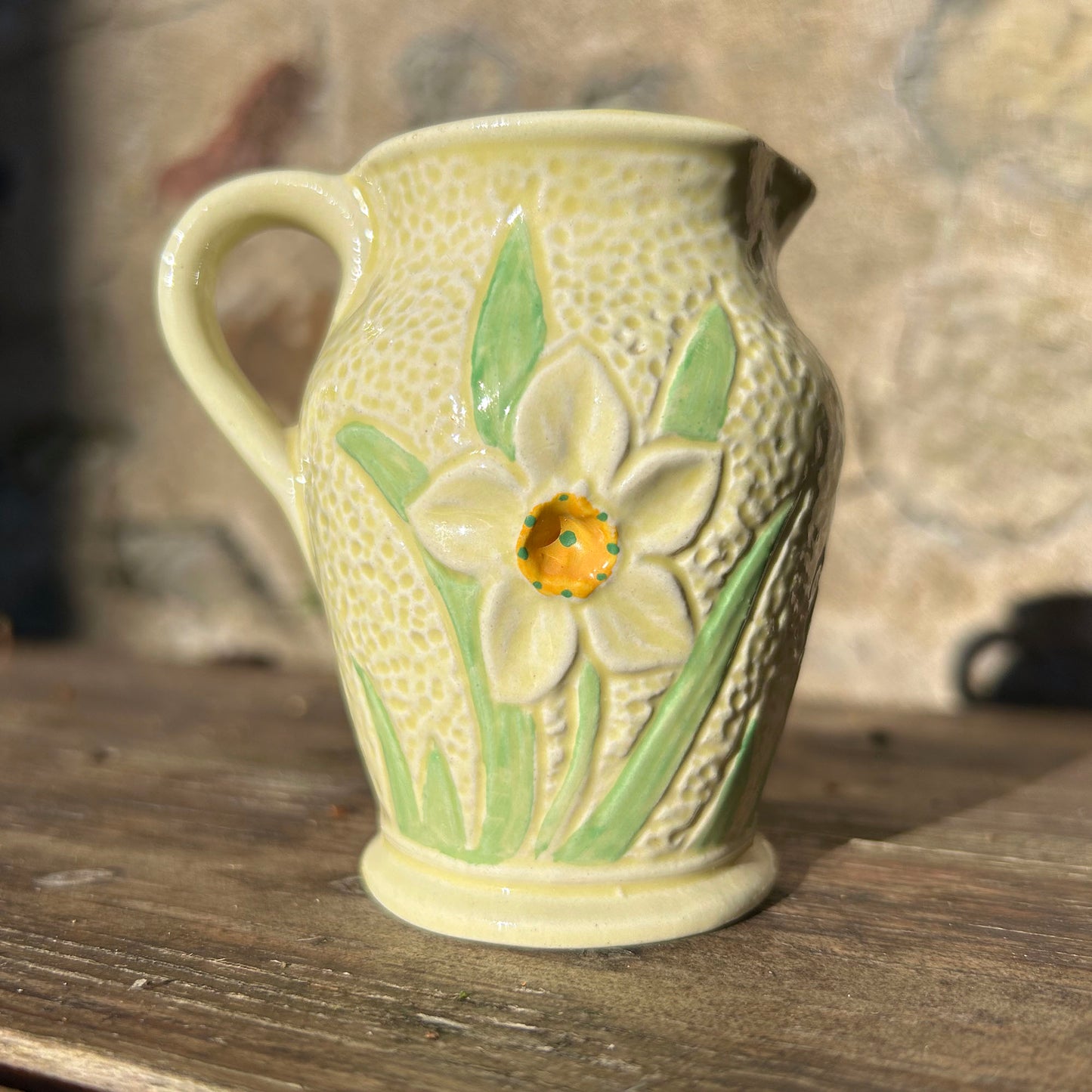 Jug / Creamer - Welsh Lady / Daffodil - Vintage (Preloved)