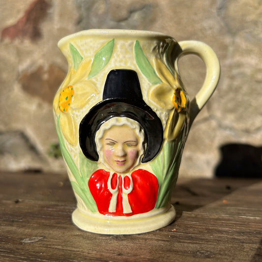 Jug / Creamer - Welsh Lady / Daffodil - Vintage (Preloved)