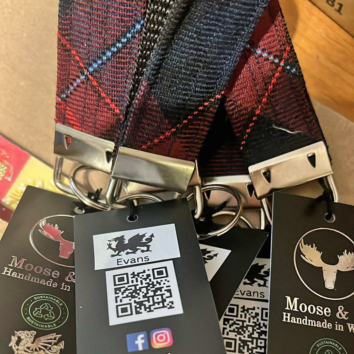 Keyring / Keychain - Welsh Tartan - Evans