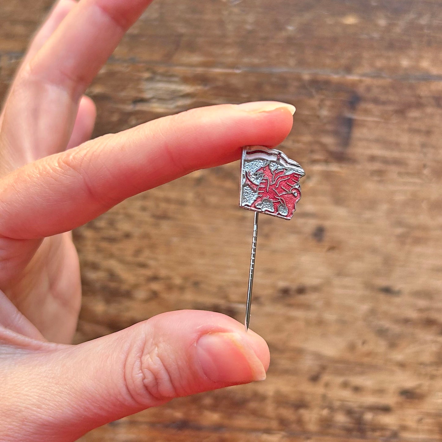 Bathodyn Pin Lapel - Hen Ffasiwn - Draig (Ail-law)