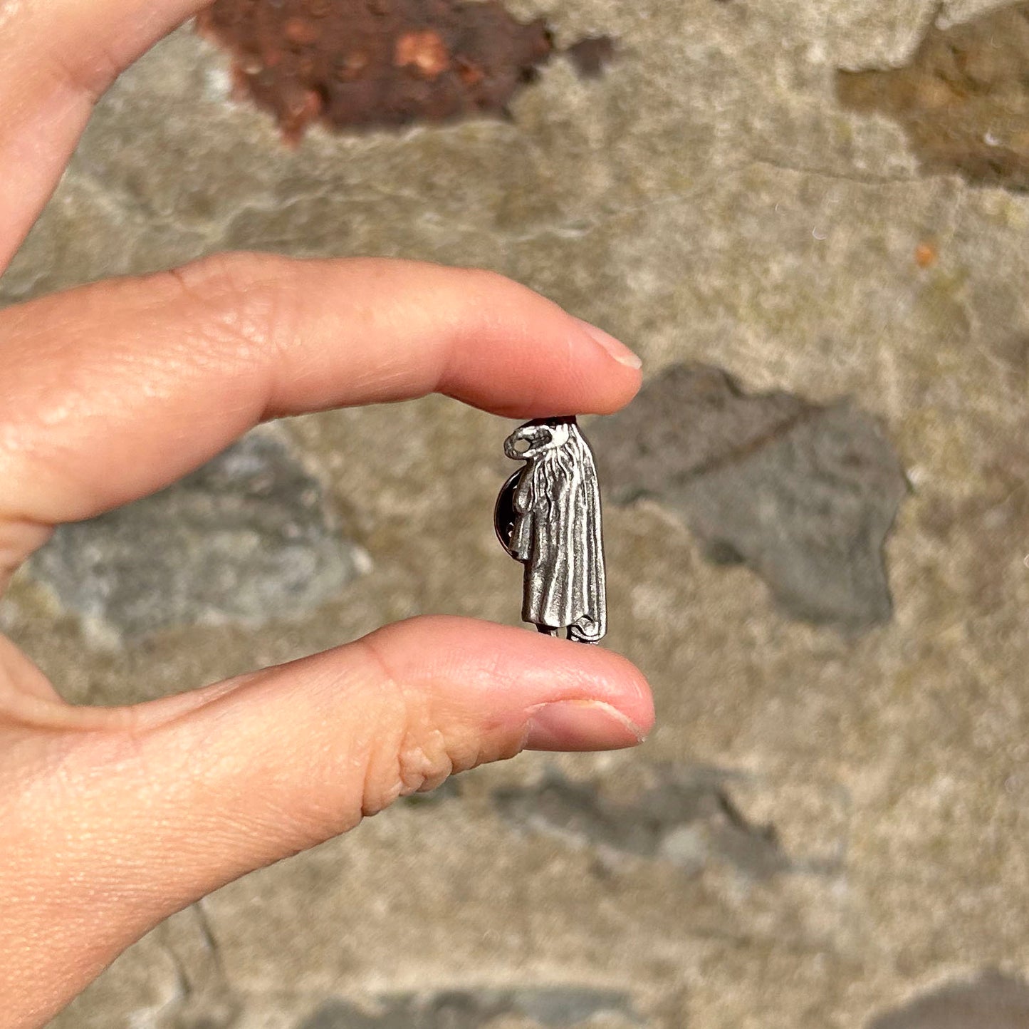 Lapel / Tie Pin - Welsh Folk - Pewter - Mari Lwyd