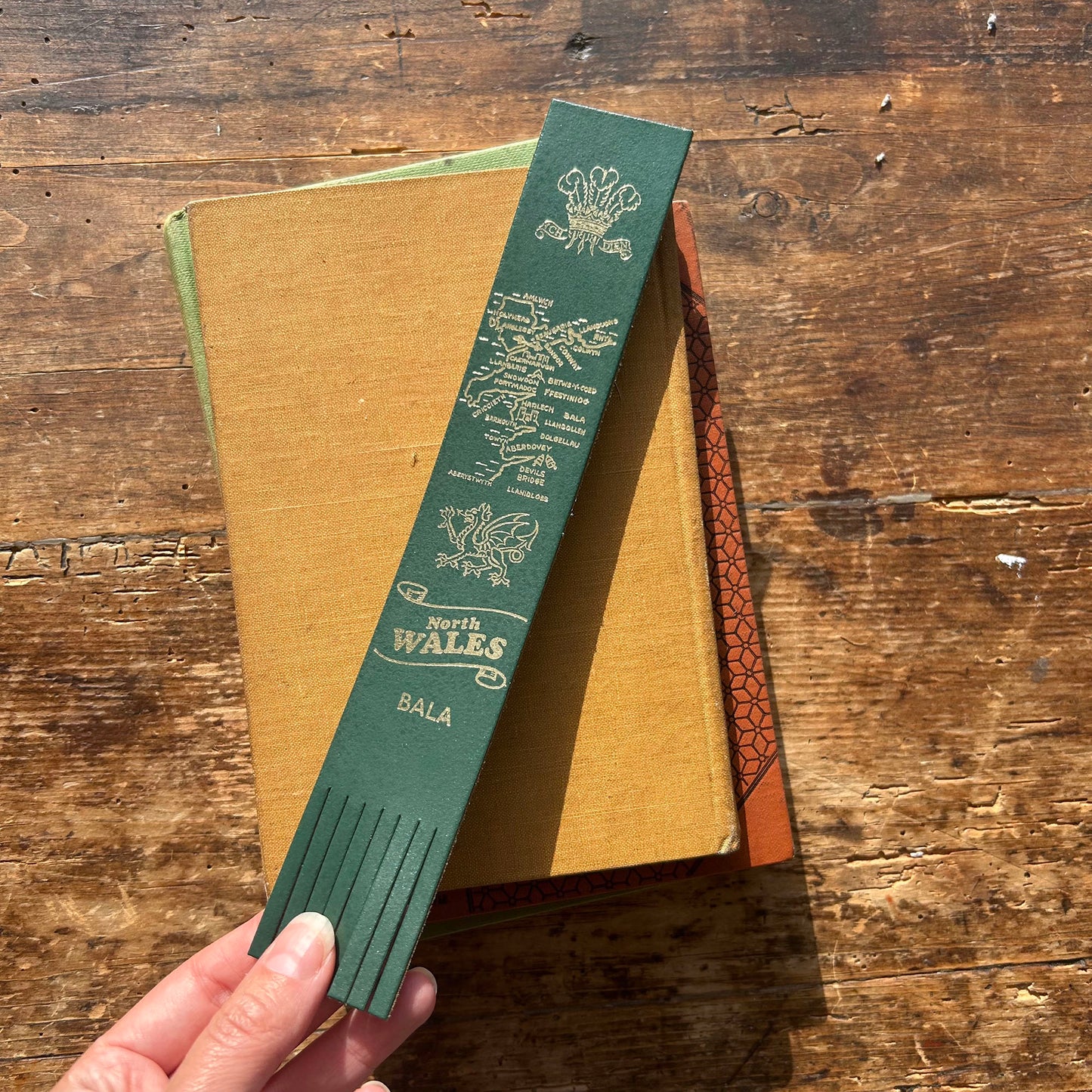 Leather Style Bookmark - Welsh Souvenir (Preloved / Like New)