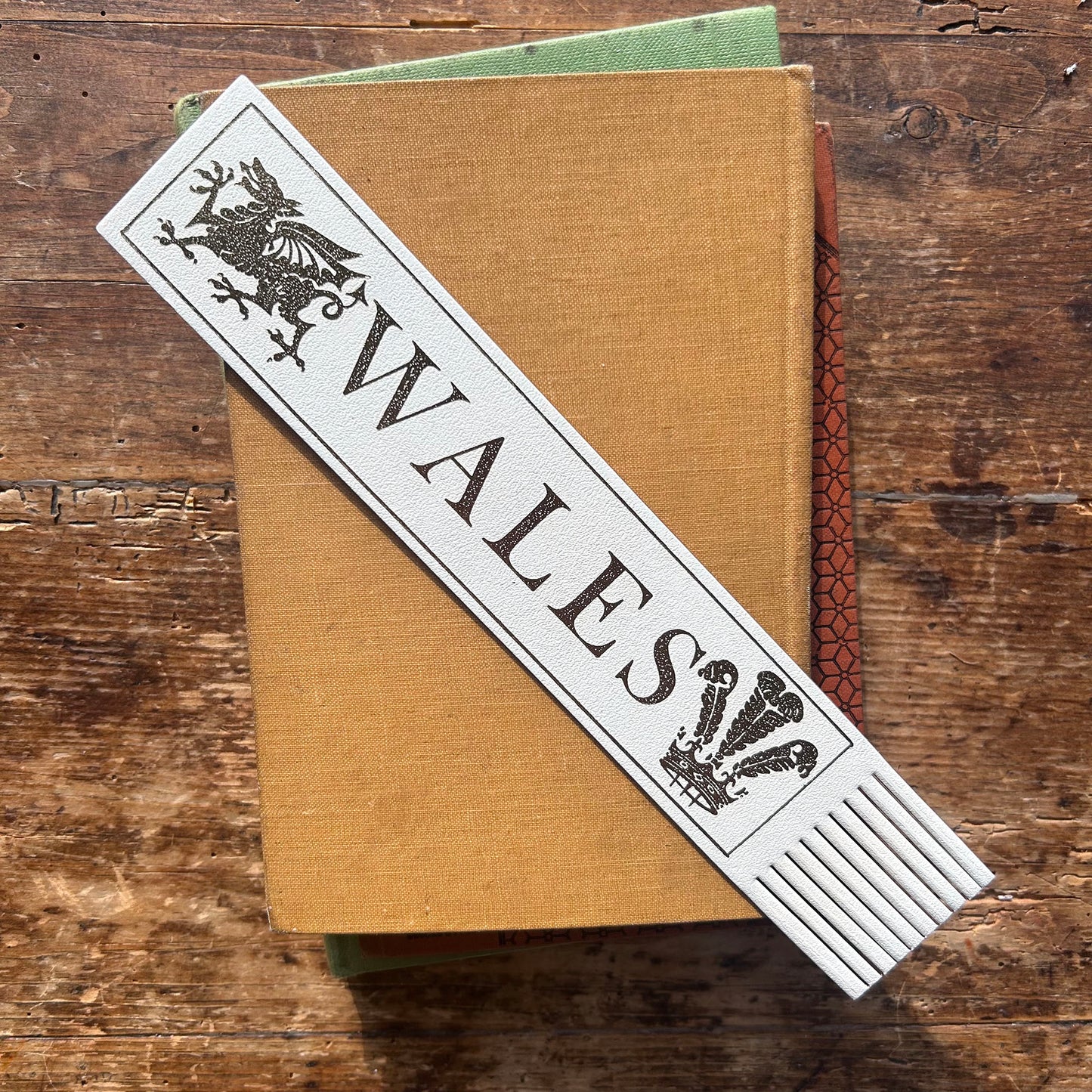 Leather Style Bookmark - Welsh Souvenir (Preloved / Like New)