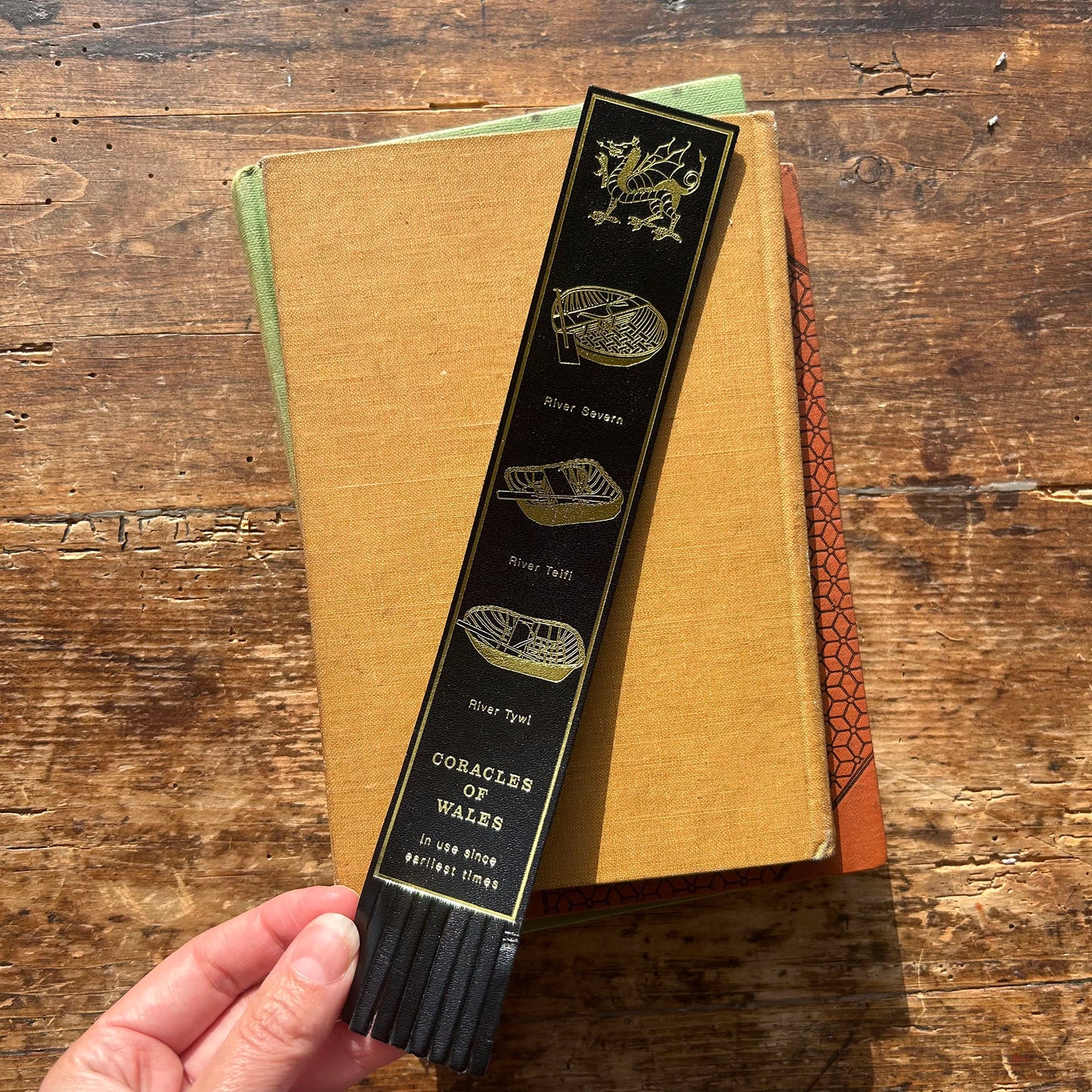 Leather Style Bookmark - Welsh Souvenir (Preloved / Like New)