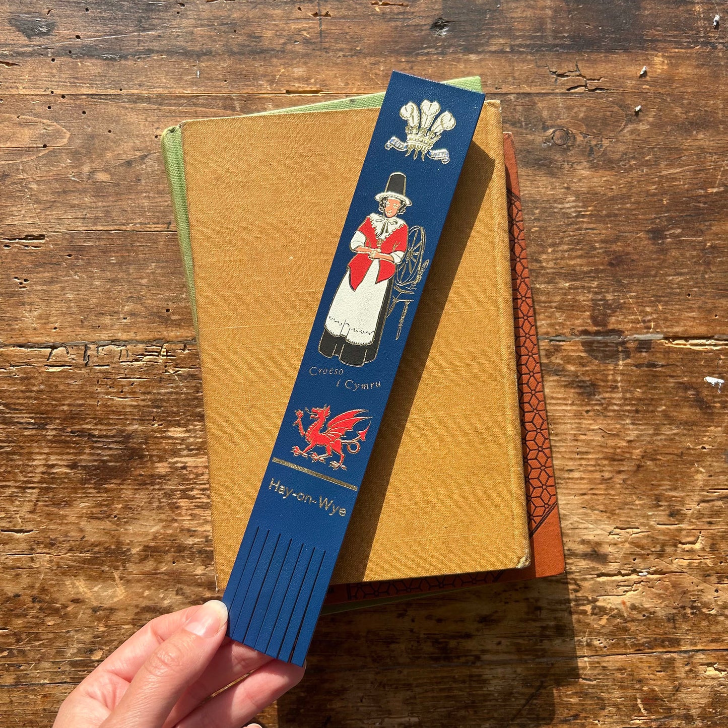 Leather Style Bookmark - Welsh Souvenir (Preloved / Like New)
