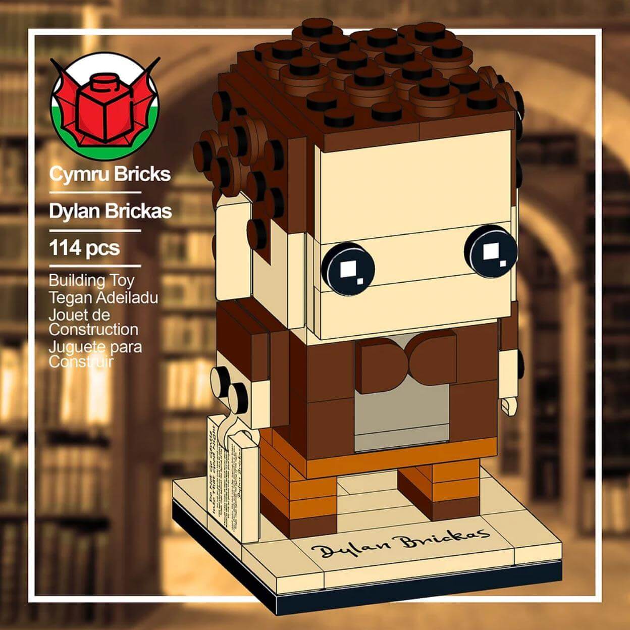 Brick Set - Cymru Bricks - Build Your Own: Dylan Thomas / Brickas