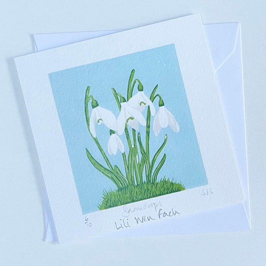 Greeting Card - Snowdrops - Lili Wen Fach