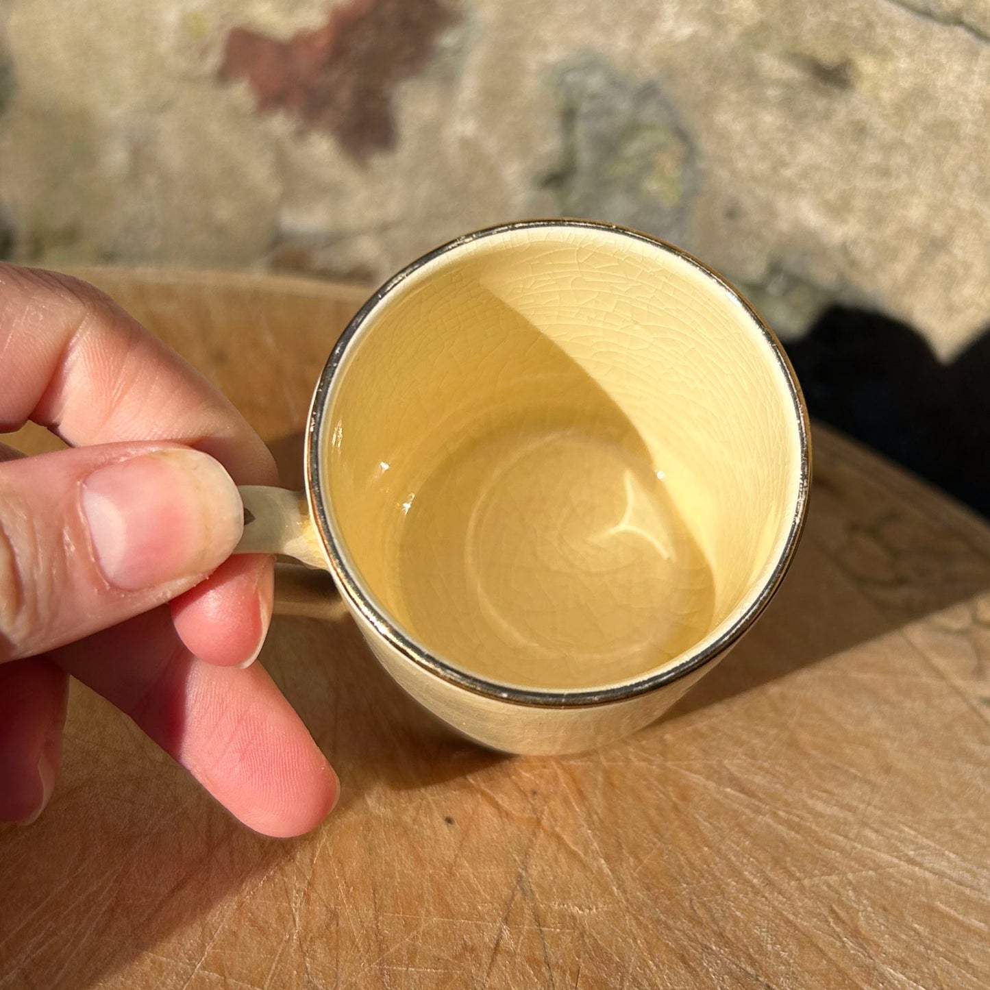 Little Cup - Fragrant Memories of Llandudno - Crown Devon Antique Souvenir (Preloved)