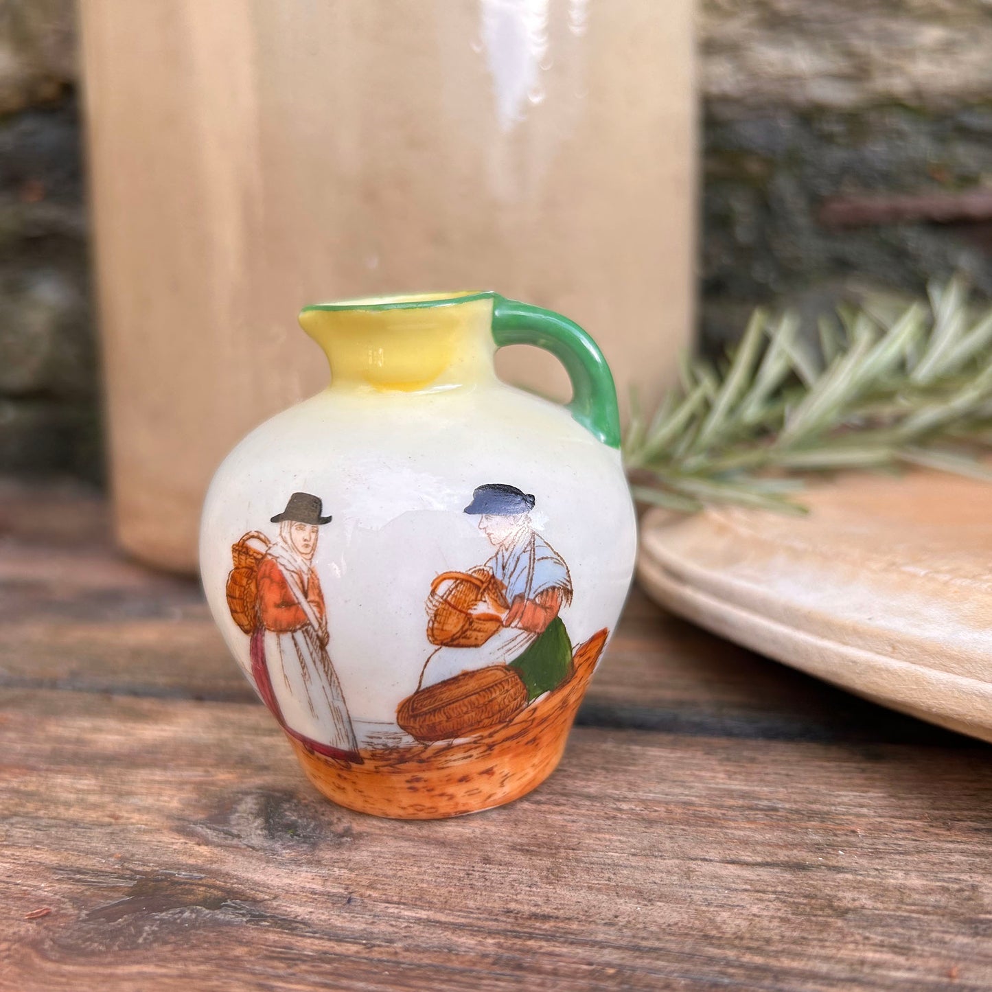 Little Jug - Welsh Costumes - Victoria China - Vintage Souvenir (Preloved)
