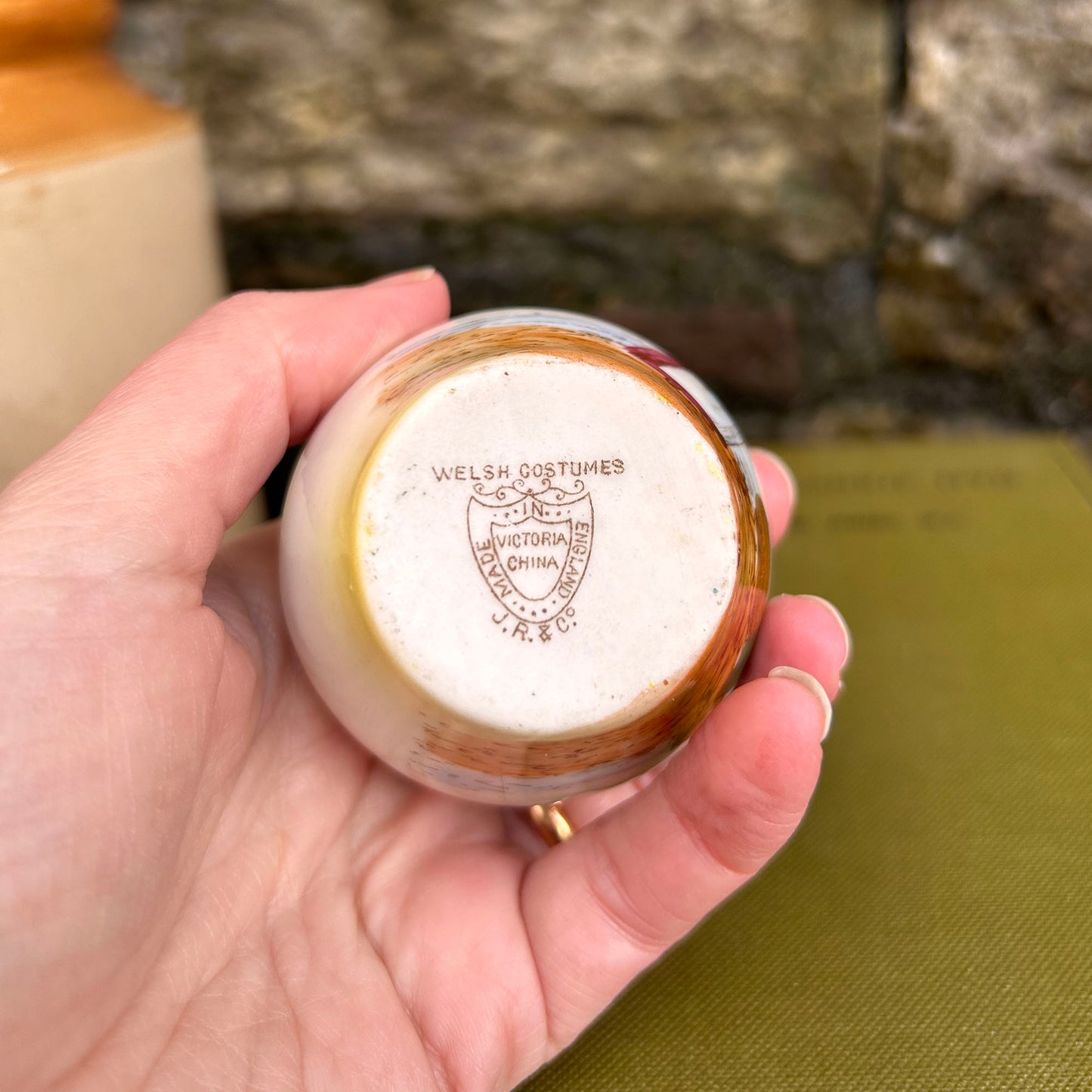Little Jug - Welsh Costumes - Victoria China - Vintage Souvenir (Preloved)