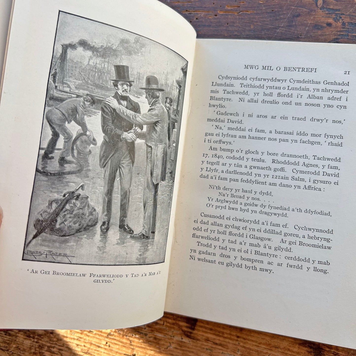 Livingstone y Llwybrydd - Basil Mathews - 1914 1st ed. (Preloved)