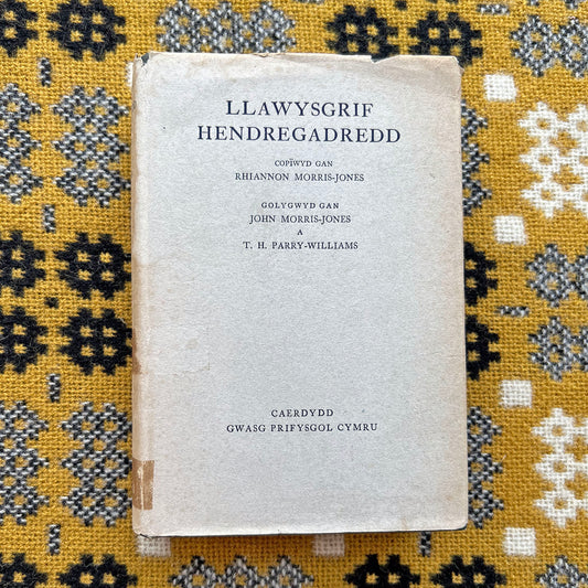 Llawysgrif Hendregadredd -  Medieval Welsh Manuscript - 1933 (Preloved)