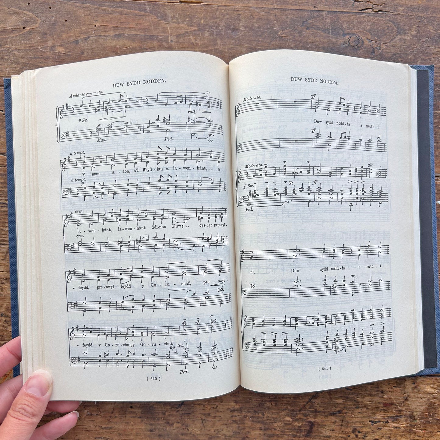Llyfr Emynau a Thonau - Welsh Hymns & Songs (Inc. Calon Lan) 1929 (Preloved)