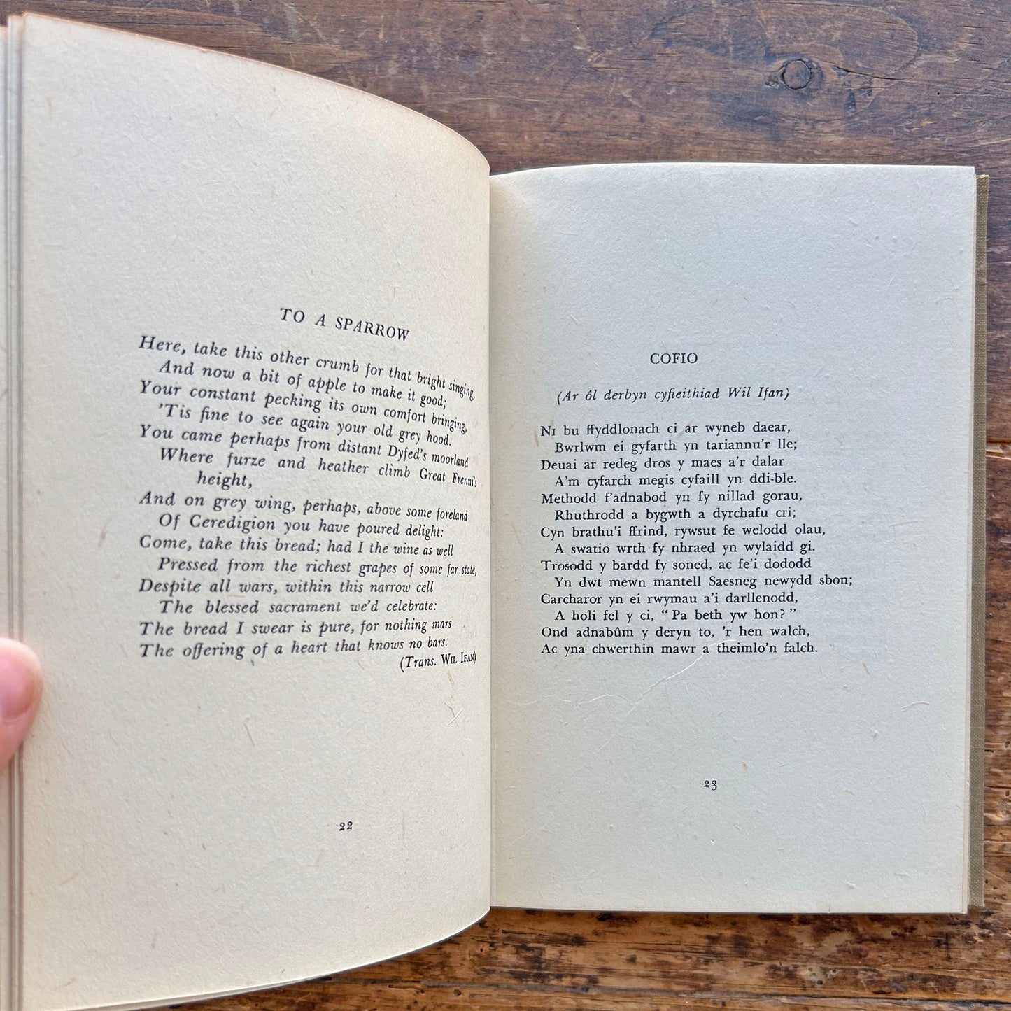 Llygad y Drws - Sonedau'r Carchar - T. E. Nicholas 1941 (Preloved)
