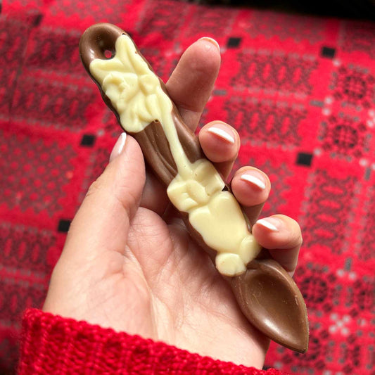 Chocolate Love Spoon - Handmade in Wales