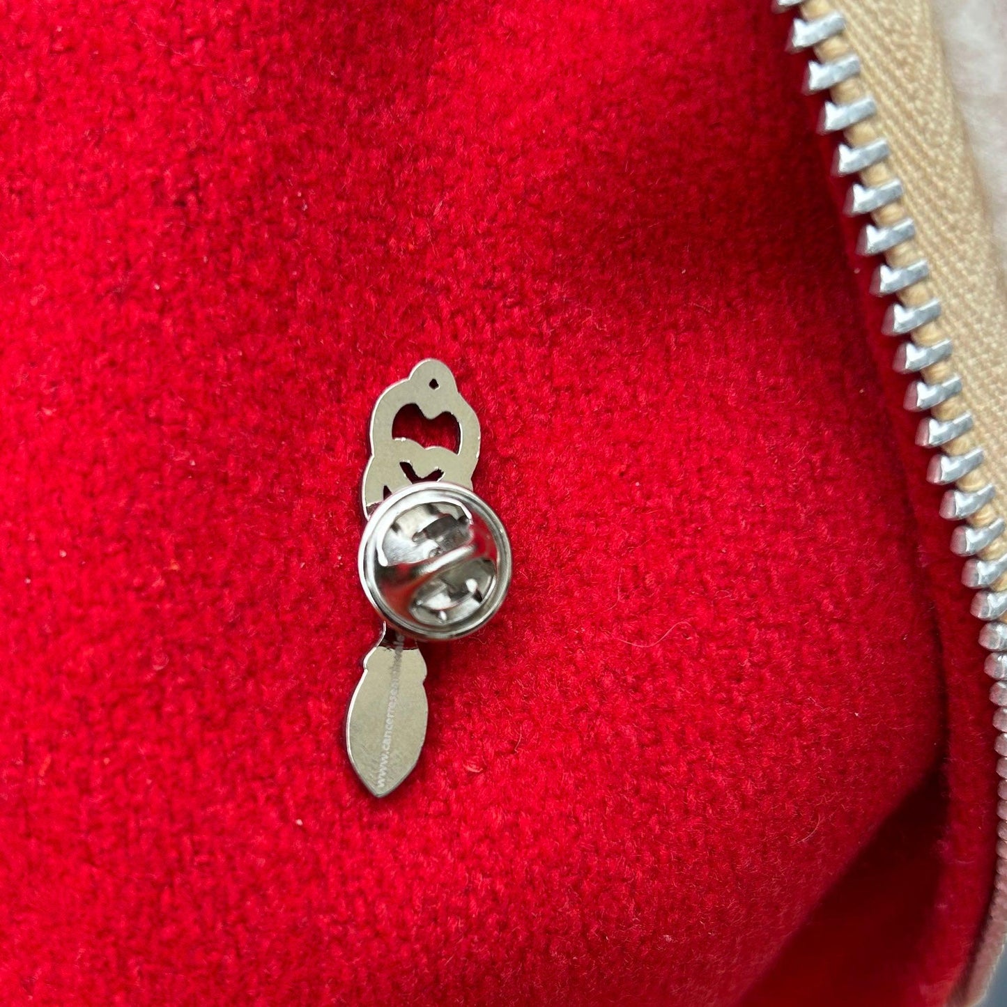 Pin Badge / Brooch - Silver Metal - Welsh Love Spoon (Preloved)