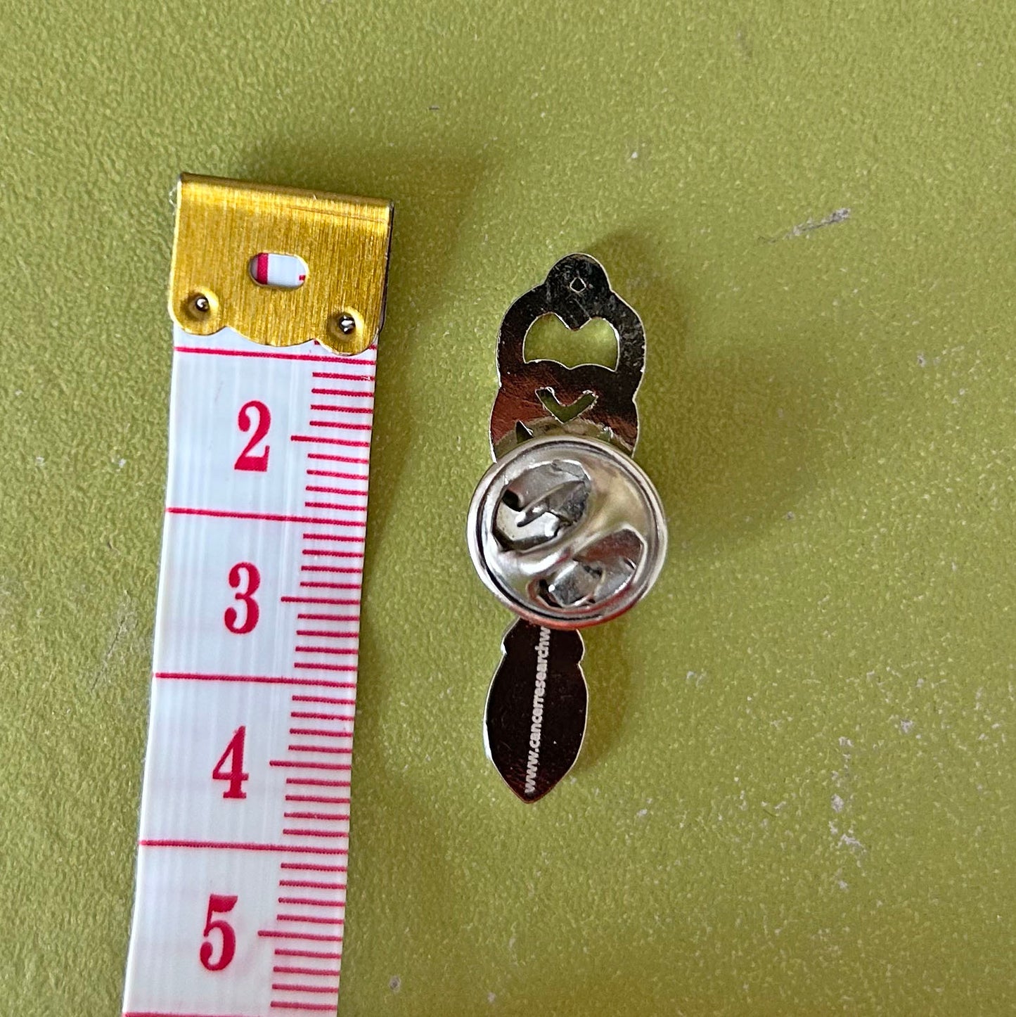 Pin Badge / Brooch - Silver Metal - Welsh Love Spoon (Preloved)
