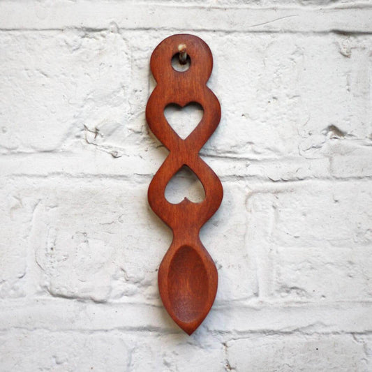Love Spoon - Handmade - Welsh - Small - Golden