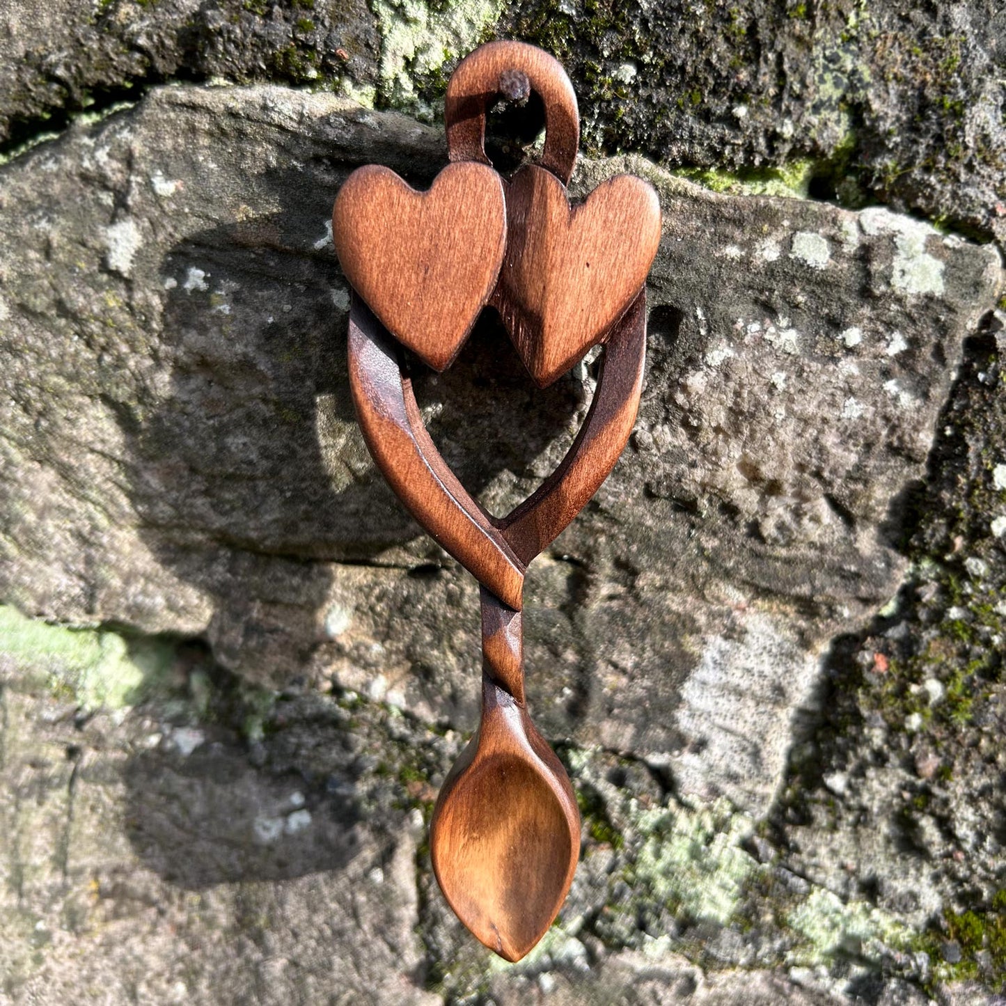 Love Spoon - Handmade - Welsh - Two Hearts As One