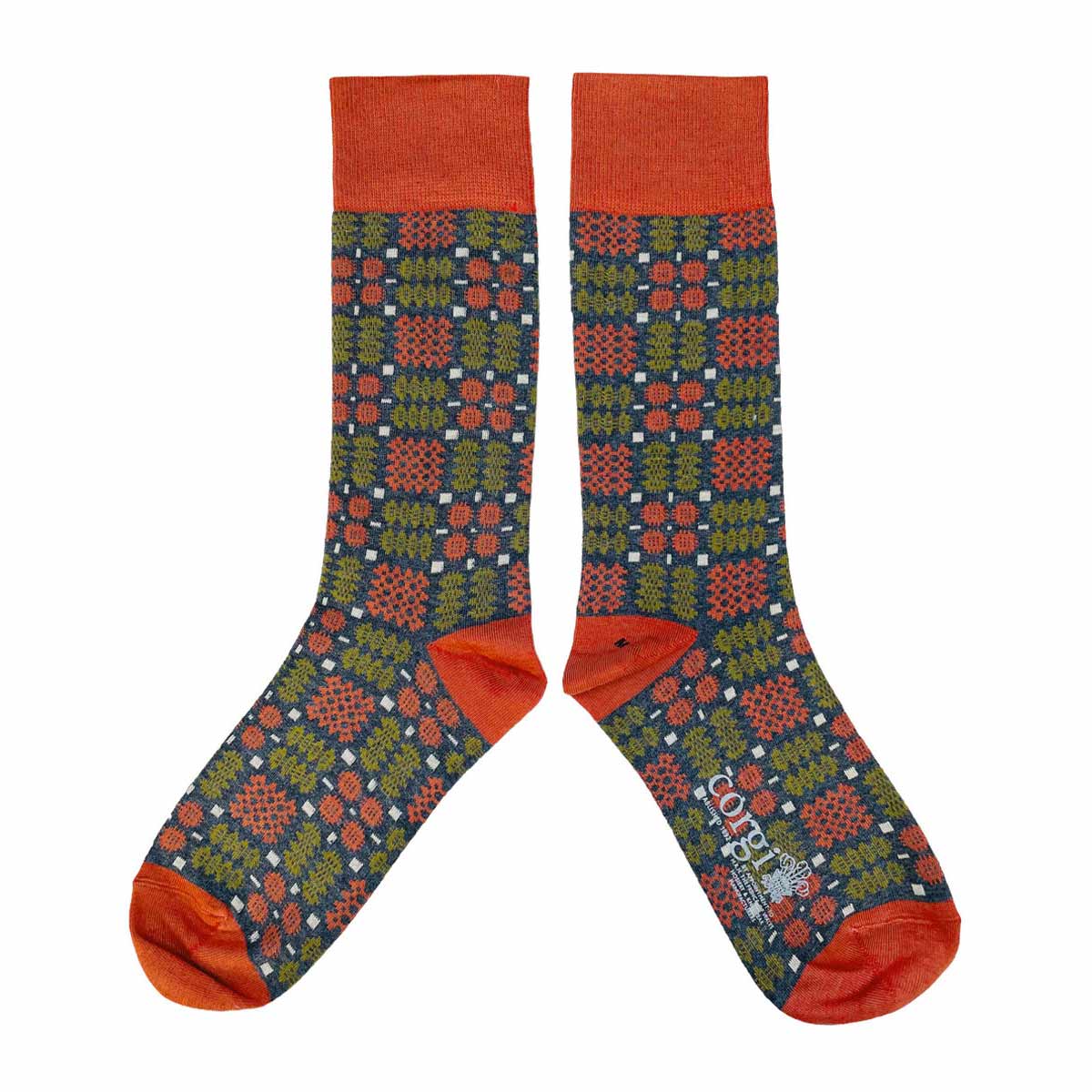 Socks - Mabli Carthen / Welsh Tapestry - Adults Unisex - Harvest