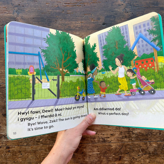 Mae Dewi yn Mynd i'r Parc / Zeki Goes to the Park (Preloved)