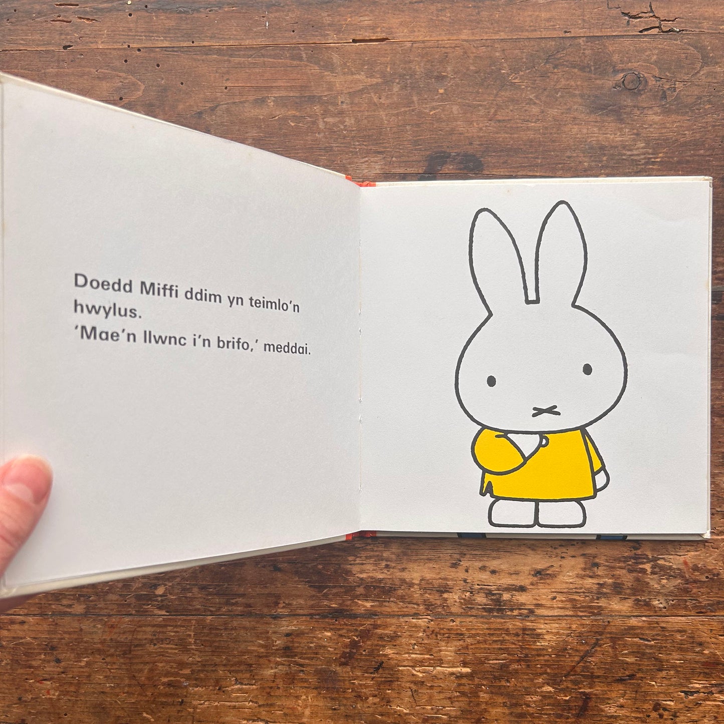 Miffi yn yr Ysbyty - Vinatge Welsh Miffy - 1976 (Preloved)