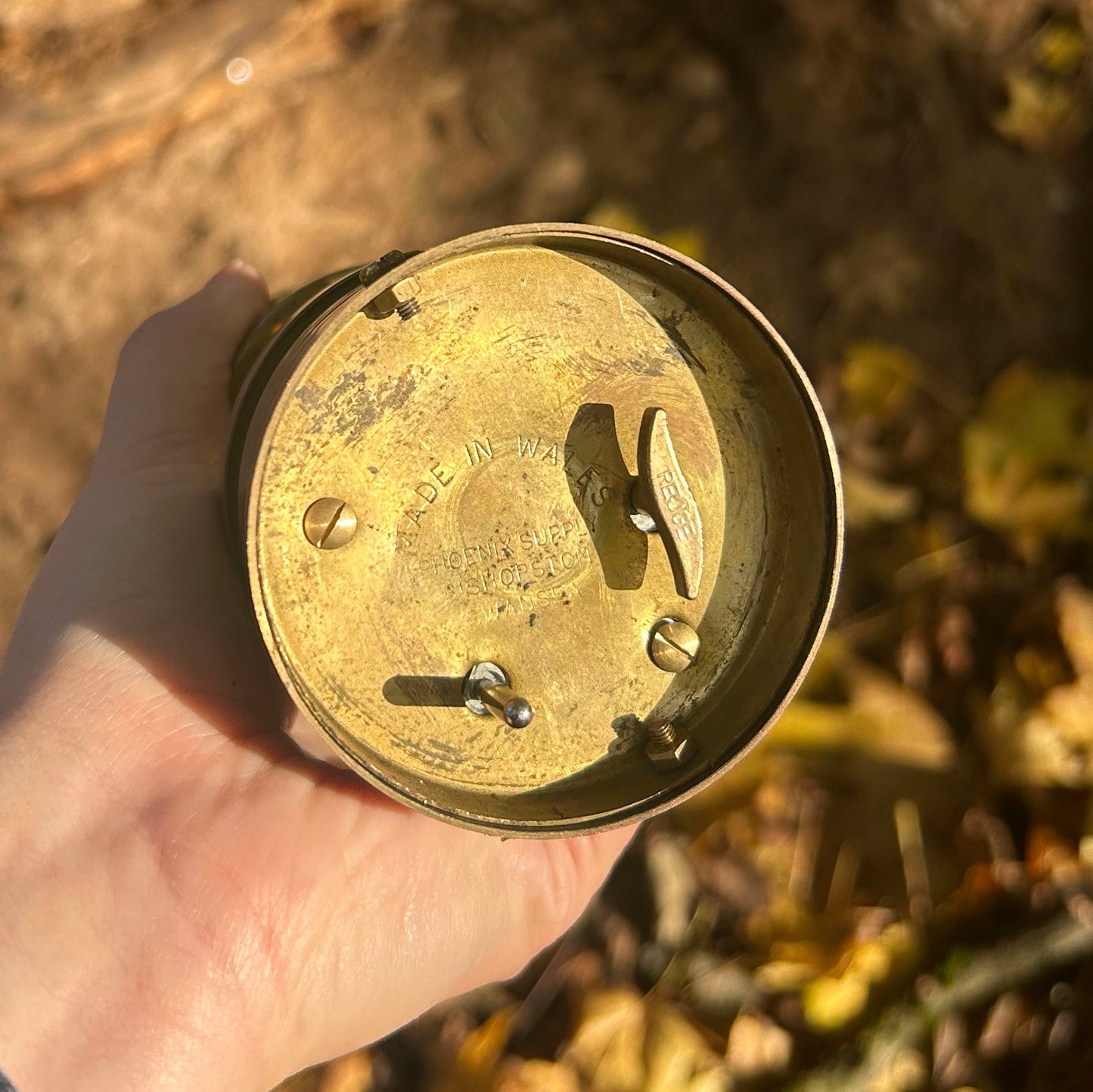 Miner's Lamp Music Box - Vintage Brass - Wales / Cymru (Preloved)