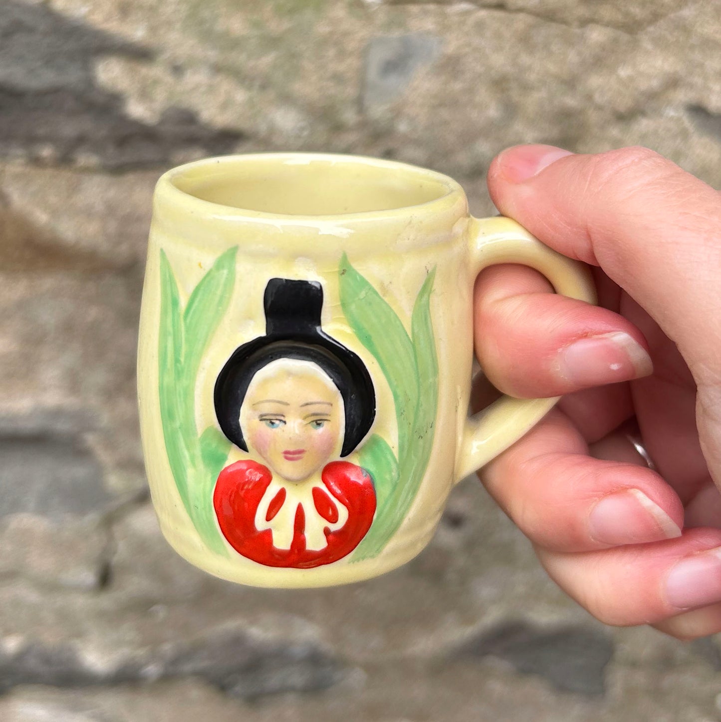 Miniature Cup - Welsh Lady / Trearddur - Vintage (Preloved)