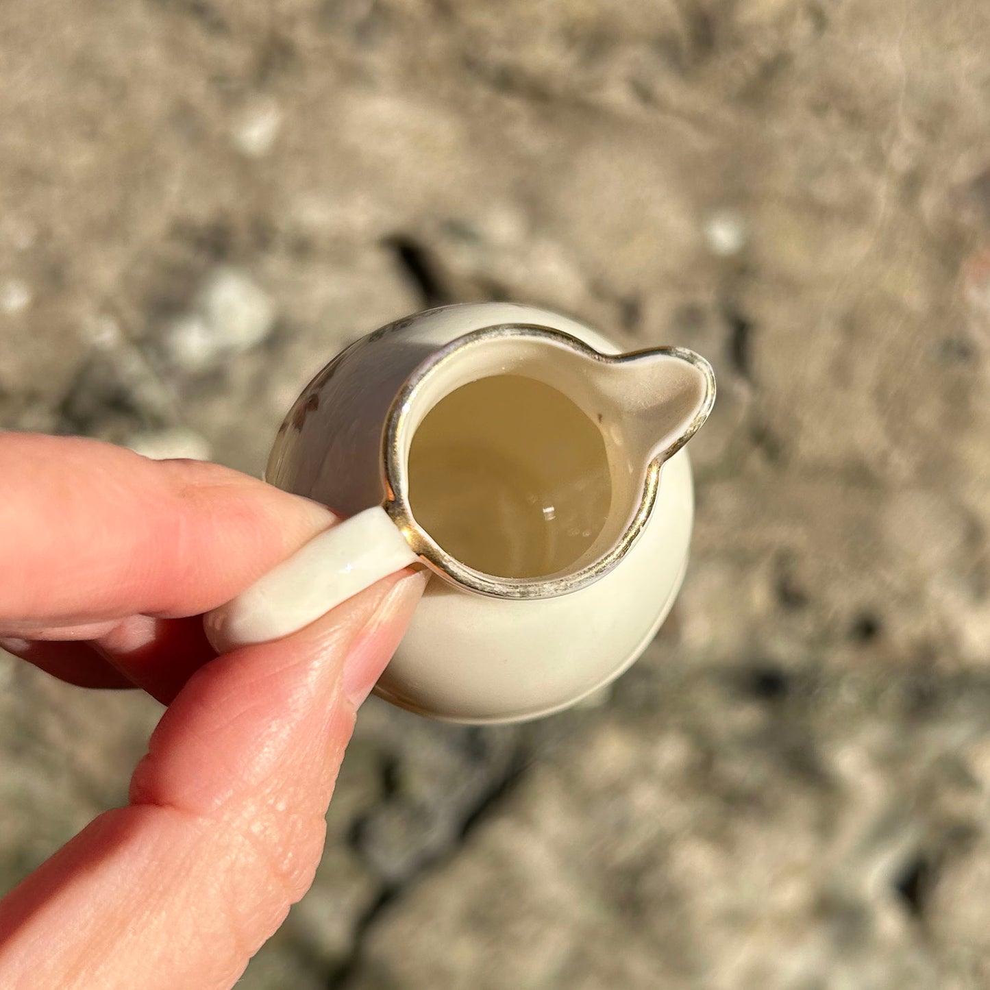 Miniature Jug - Crested Victoria China - Cymru am Byth - Antique (Preloved)