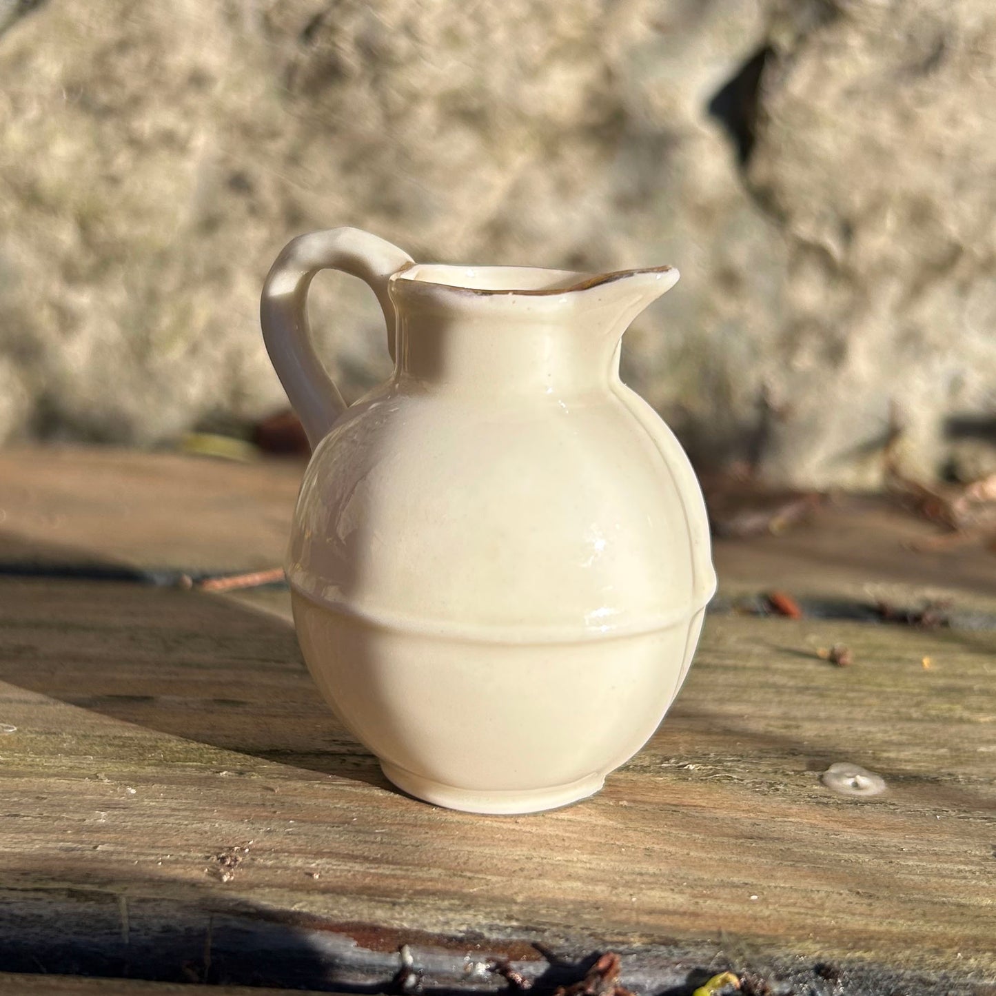 Miniature Jug - Crested Victoria China - Cymru am Byth - Antique (Preloved)