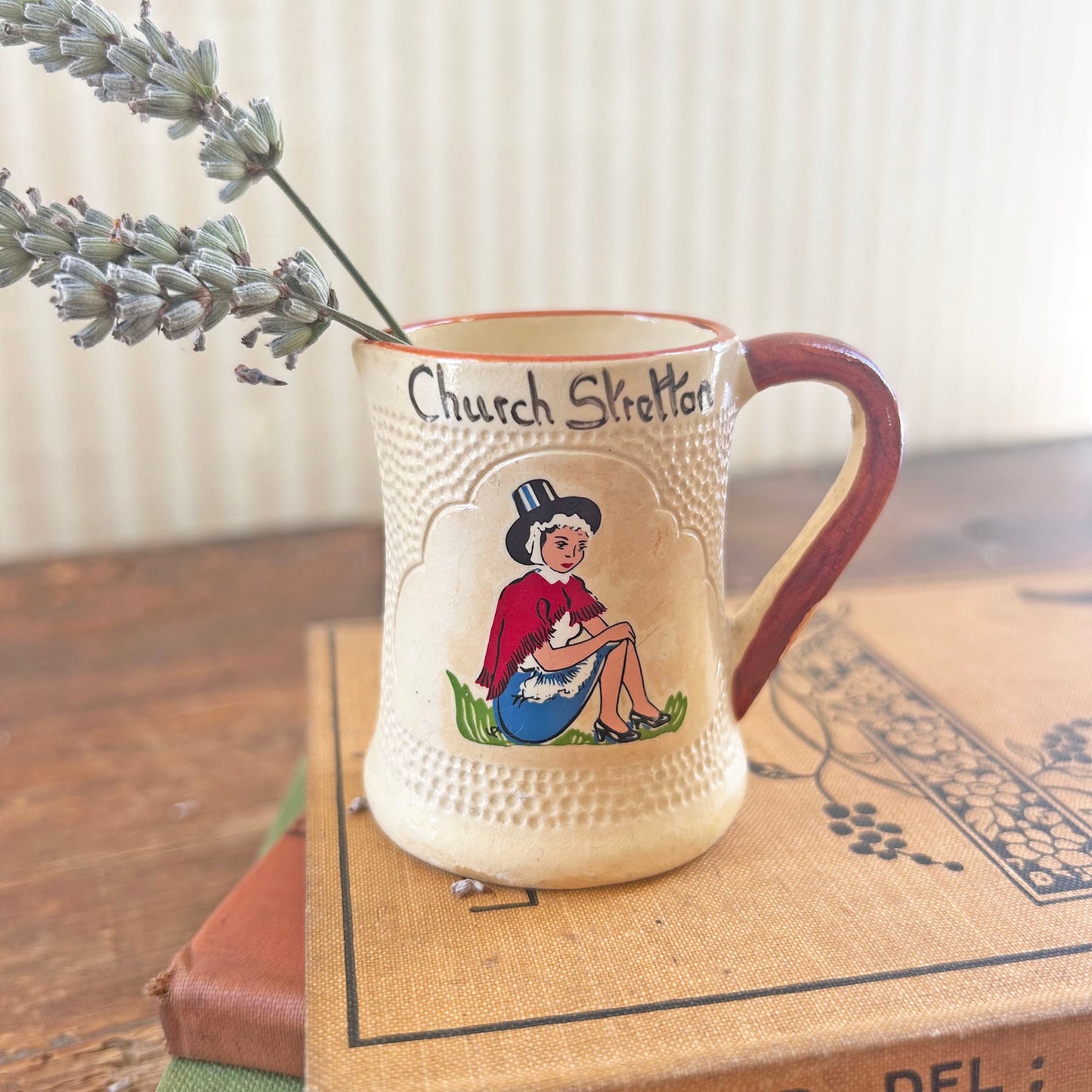 Miniature Jug - Welsh Lady / Church Stretton - Vintage (Preloved)