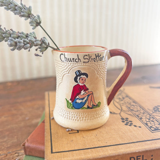 Miniature Jug - Welsh Lady / Church Stretton - Vintage (Preloved)
