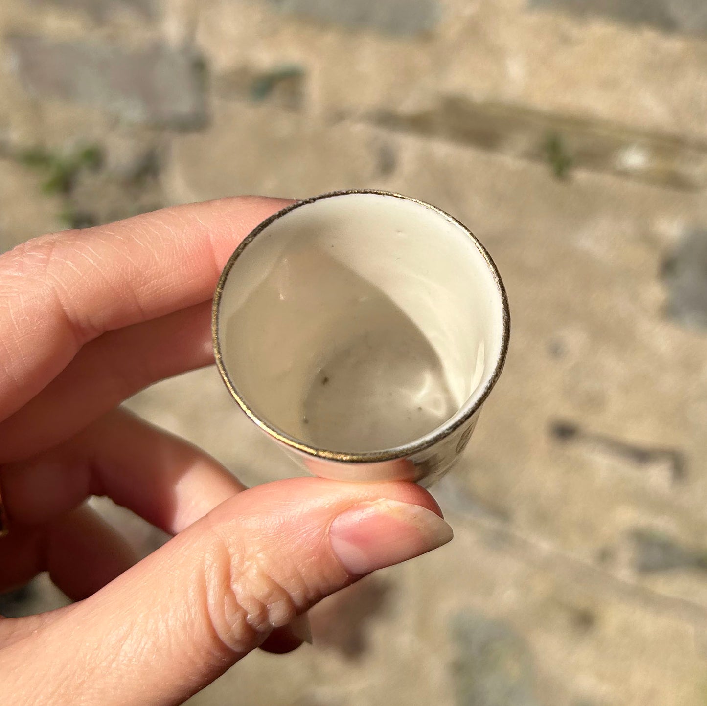 Miniature Pot - Crested China - Villa Cardiff - Antique (Preloved)