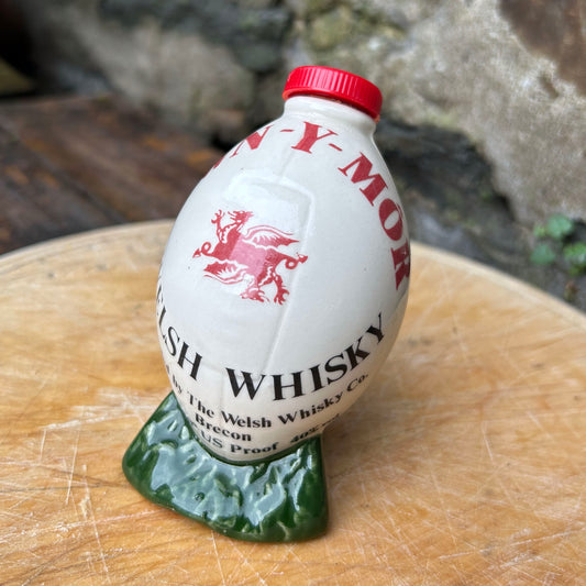 Miniature Rugby Ball - Swn-y-Mor - Welsh Whisky of Brecon - Vintage (Preloved)