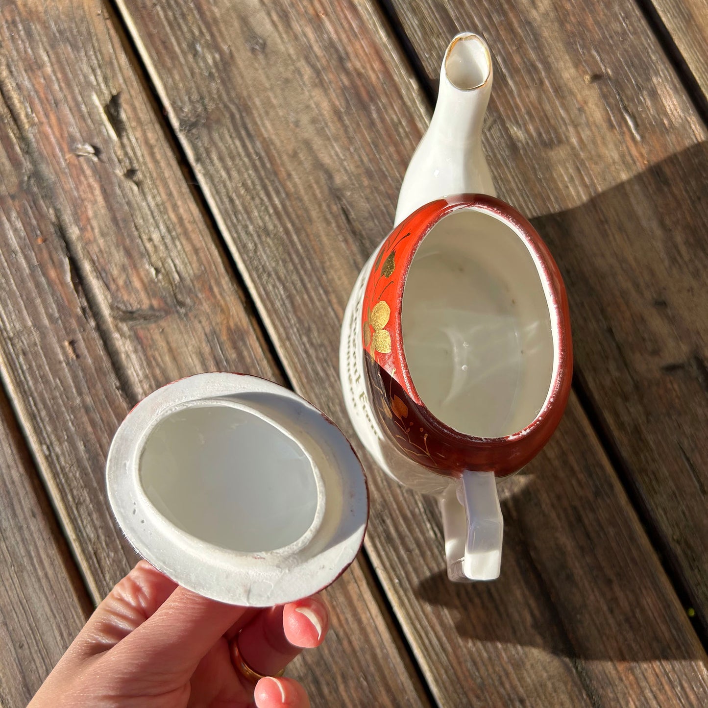 Miniature Teapot - A Present from Swansea - Antique Souvenir (Preloved)