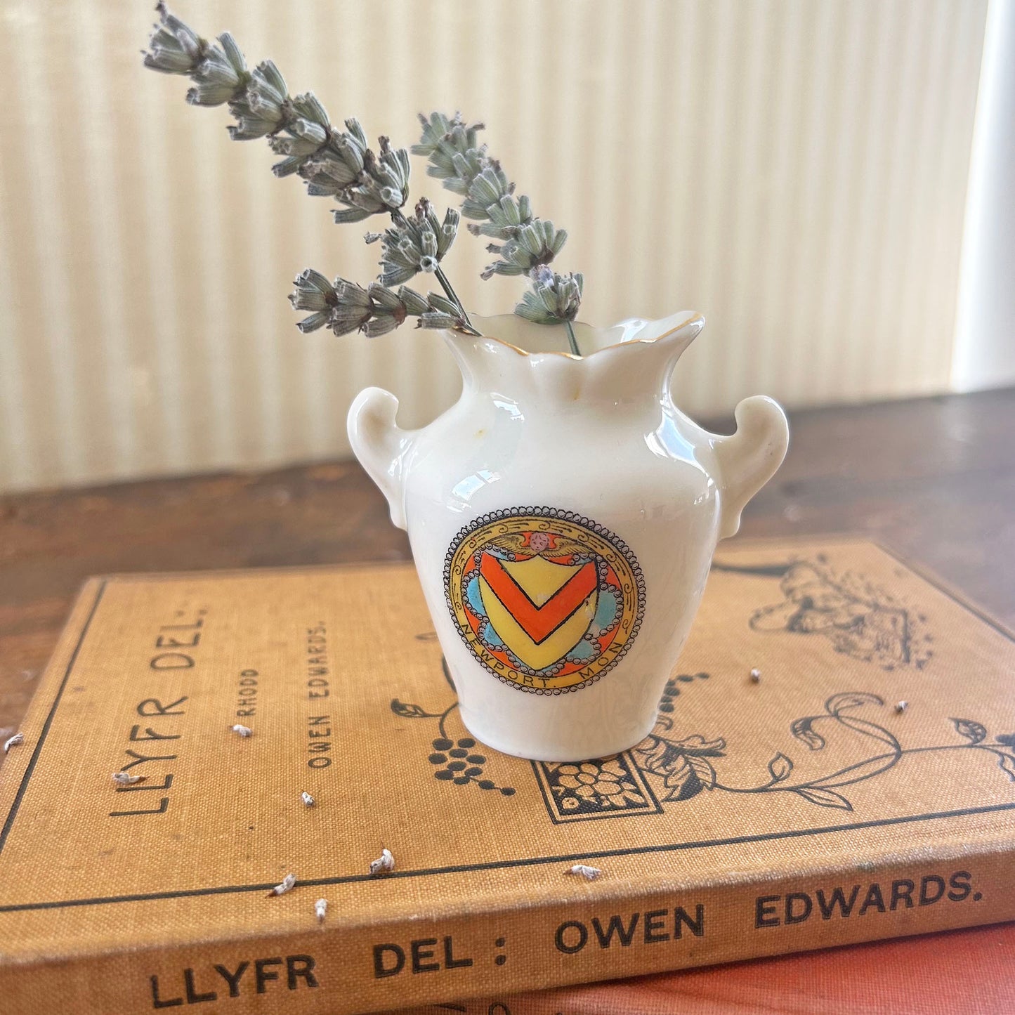 Miniature Vase - Crested China - Grafton - Newport - Antique (Preloved)